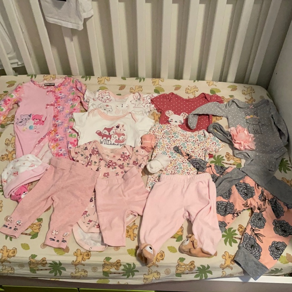 Baby girl bundle 0-3 months lot
